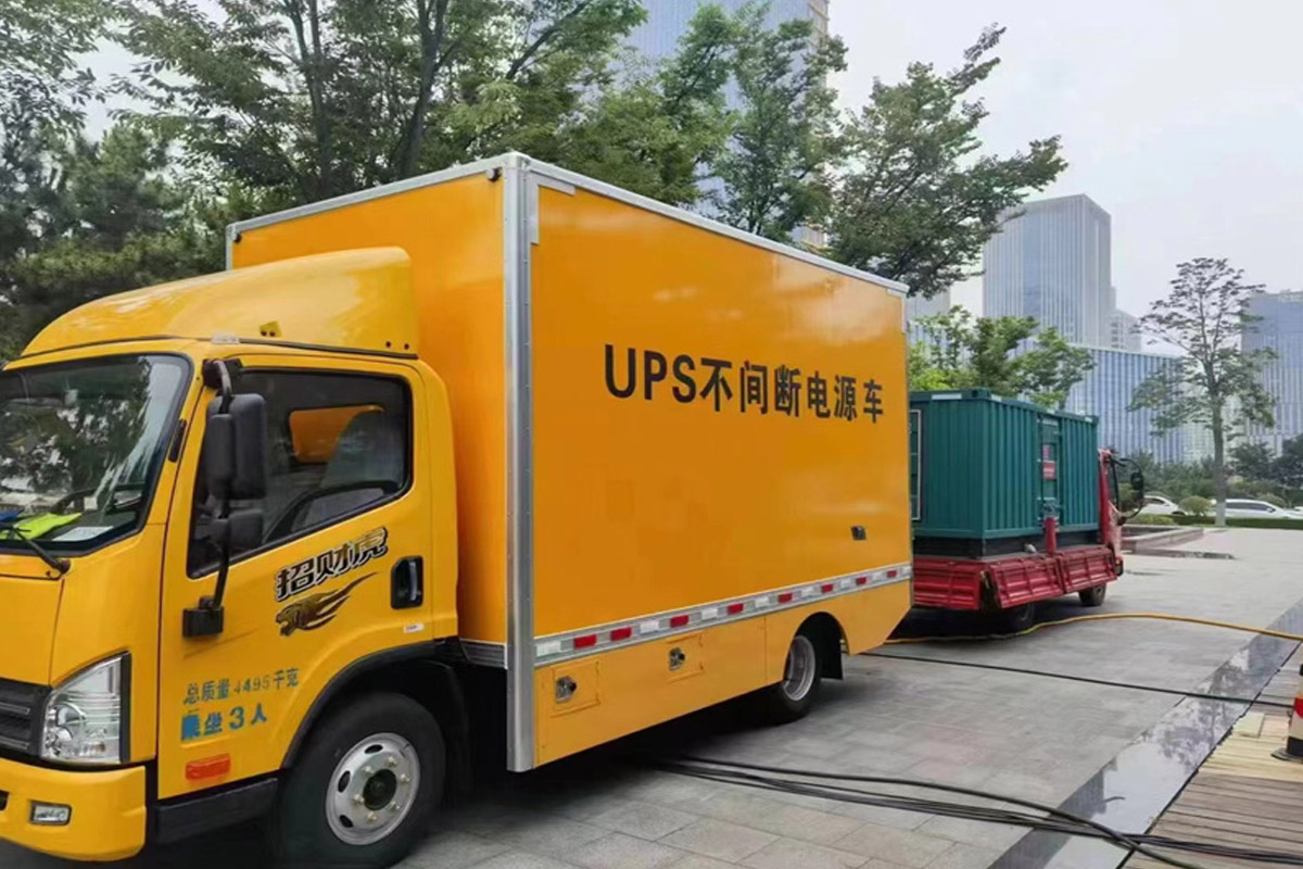 邢台发电机租赁施工现场