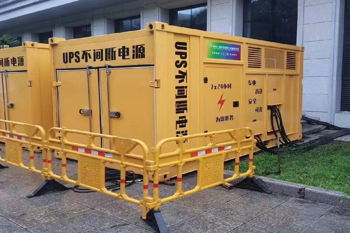 邢台发电机租赁施工现场