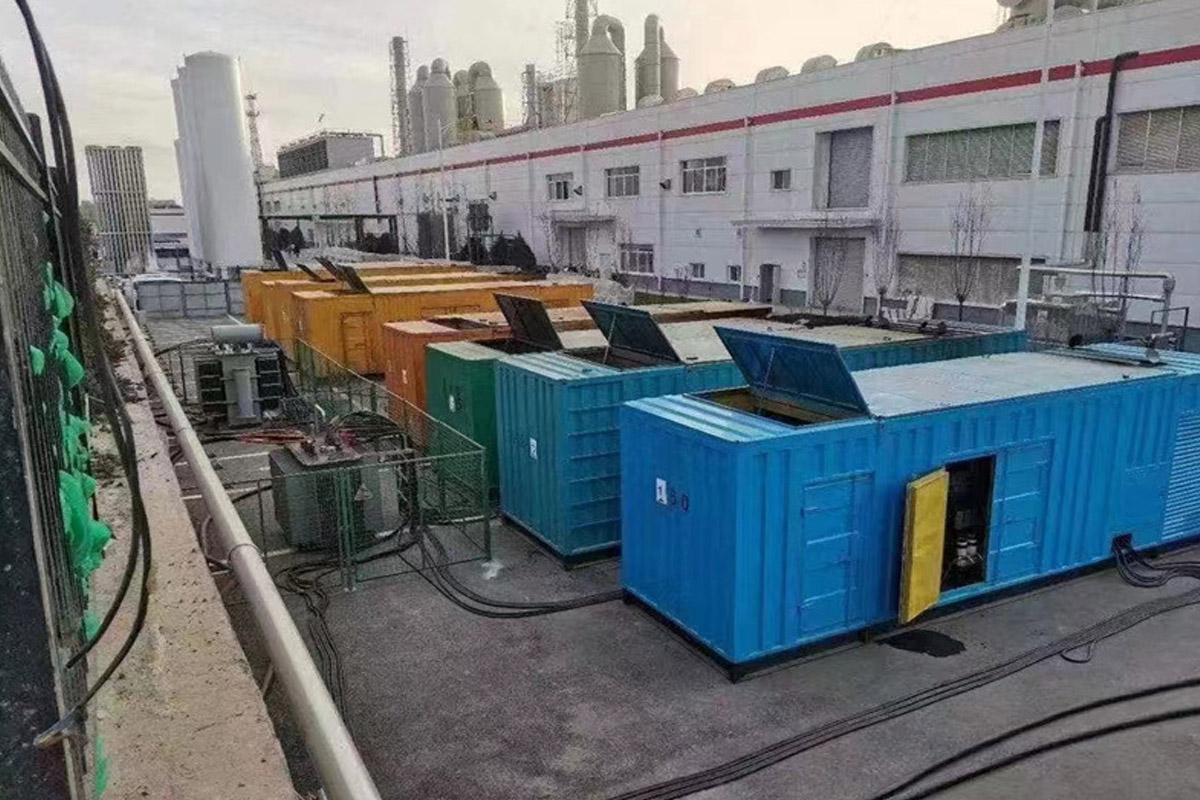 邢台发电机租赁施工现场